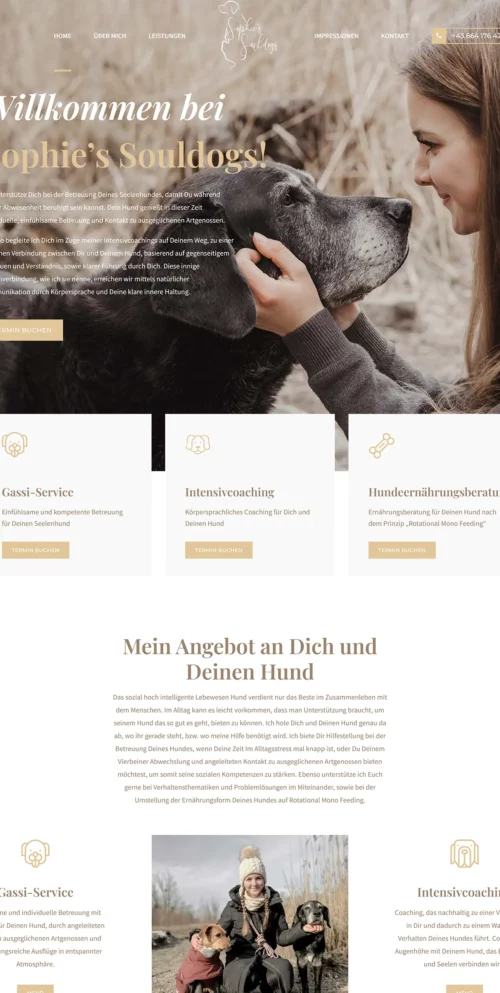 Sophie’s Souldogs - Einfühlsame Betreuung und Coaching-Dienstleistungen für Ihren geliebten Hund.